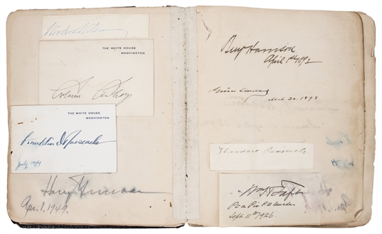 19th Century 52nd Congress & Politicians Multi-Signed Autographed Book With 288 Signatures With 8  Presidents W. Wilson, C. Coolidge, F. Roosevelt and Cleveland - The Senate Page Collection (PSA/DNA)